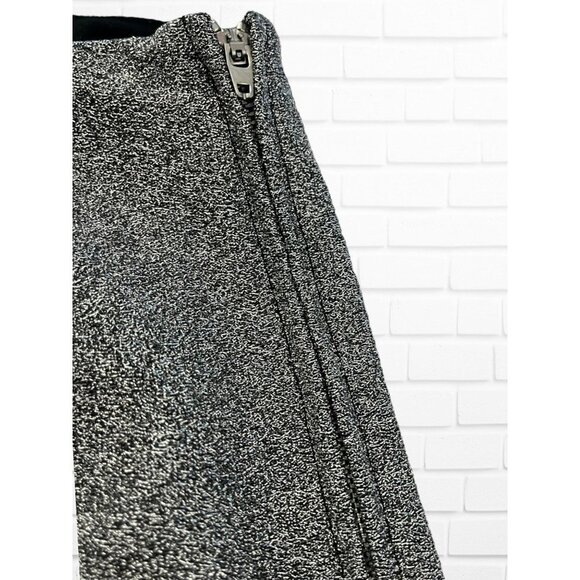 H&M Divided Pants Women's Size 4 Glitter Sparkle Stretch Silver - Picture 6 of 7